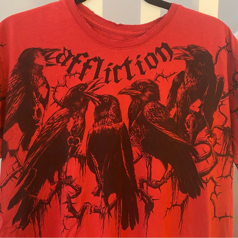 Affliction Tee Shirt - Mens Large